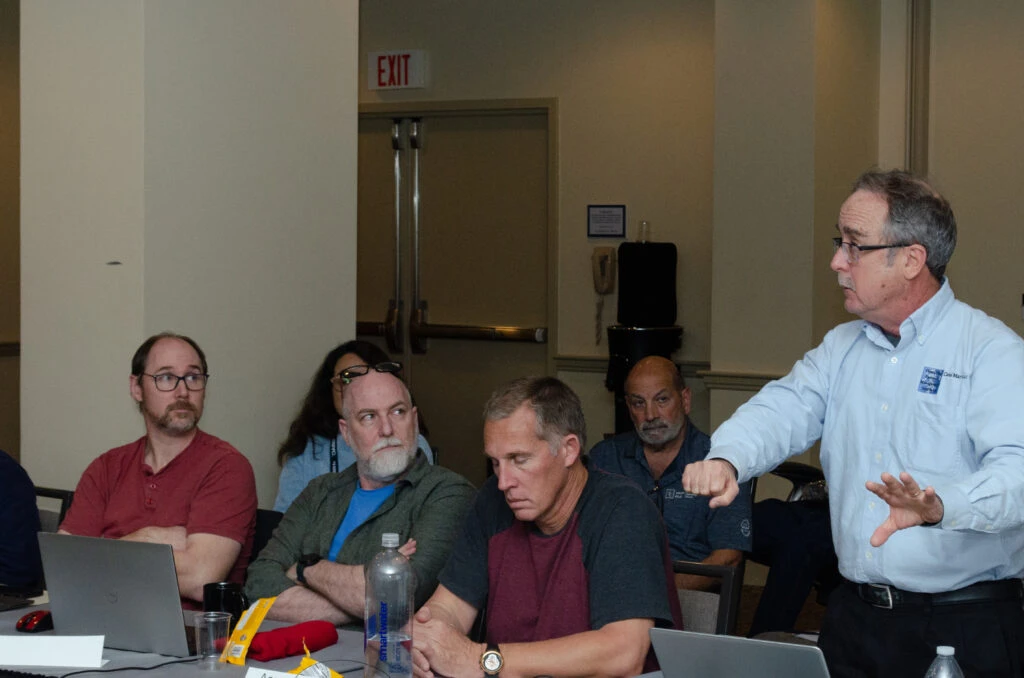 Marine industry professionals participating in ABYC Project Technical Committee meetings during Standards Week