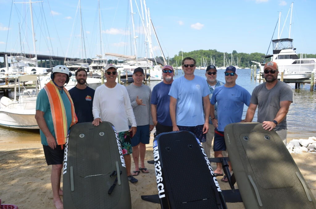 U.S. Coast Guard and ABYC experts conducting eFoil safety testing