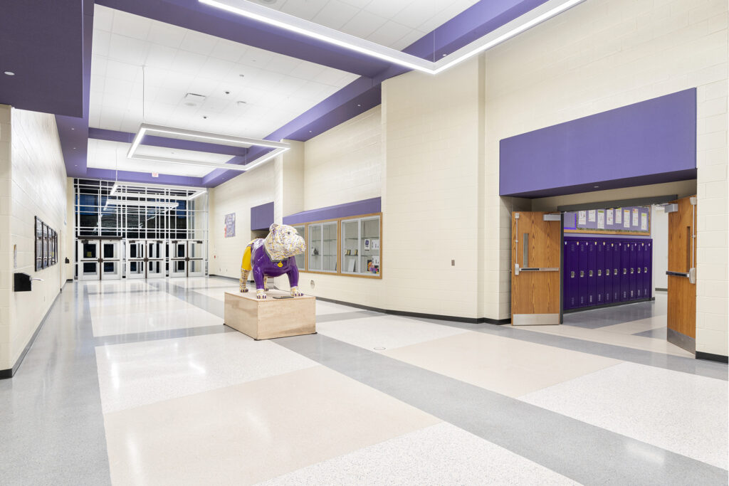 New Haven Intermediate School Corridor