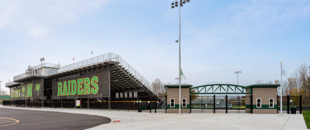 Northridge High School Football Stadium Stands and Gate