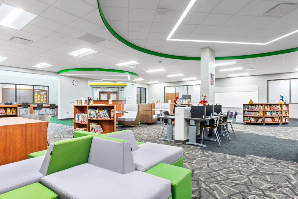 Roanoke Elementary School media center