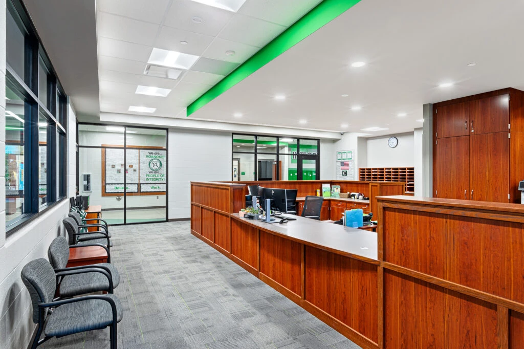 Roanoke Elementary School's Main Office and Reception Area