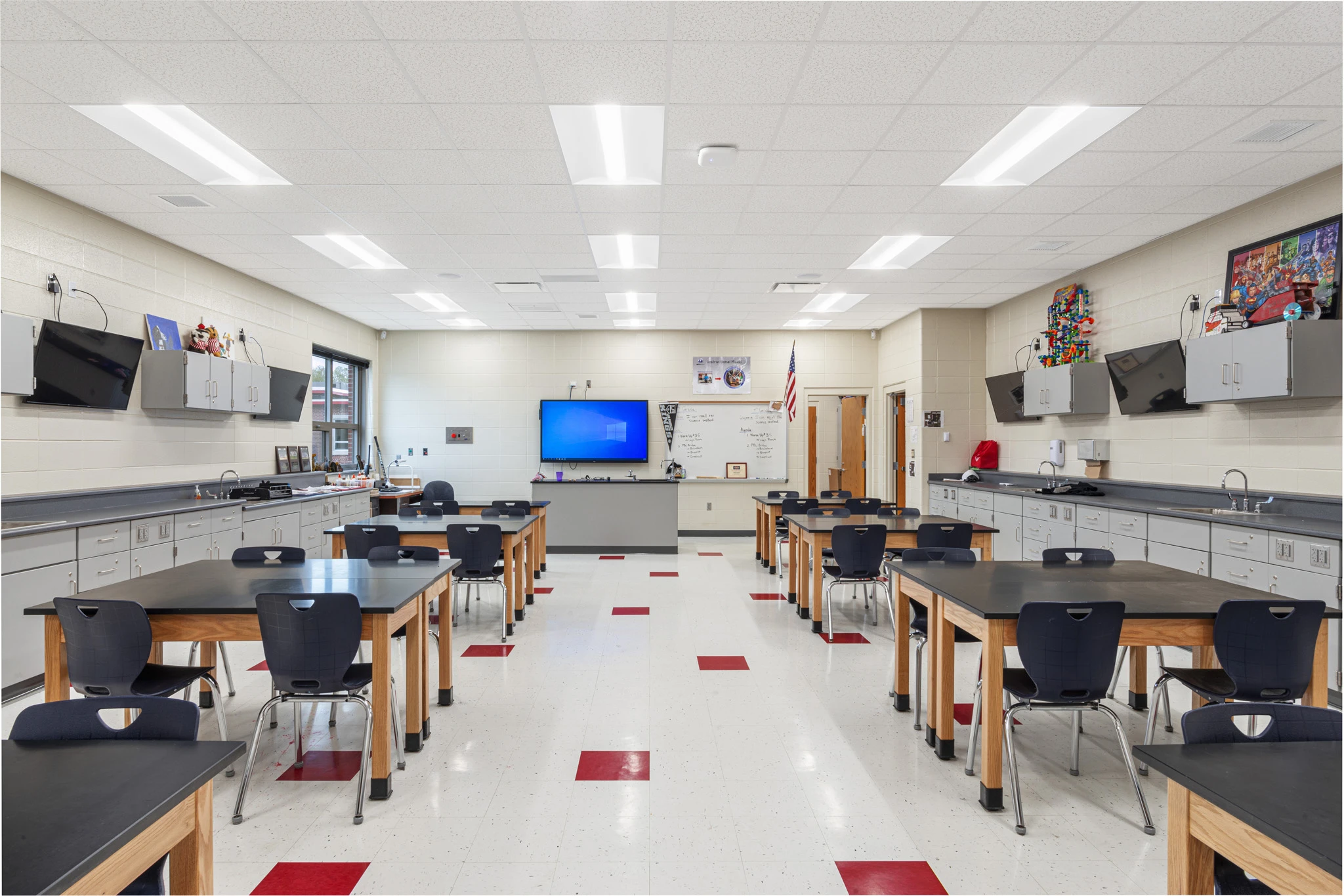 John R. Wooden Middle School room