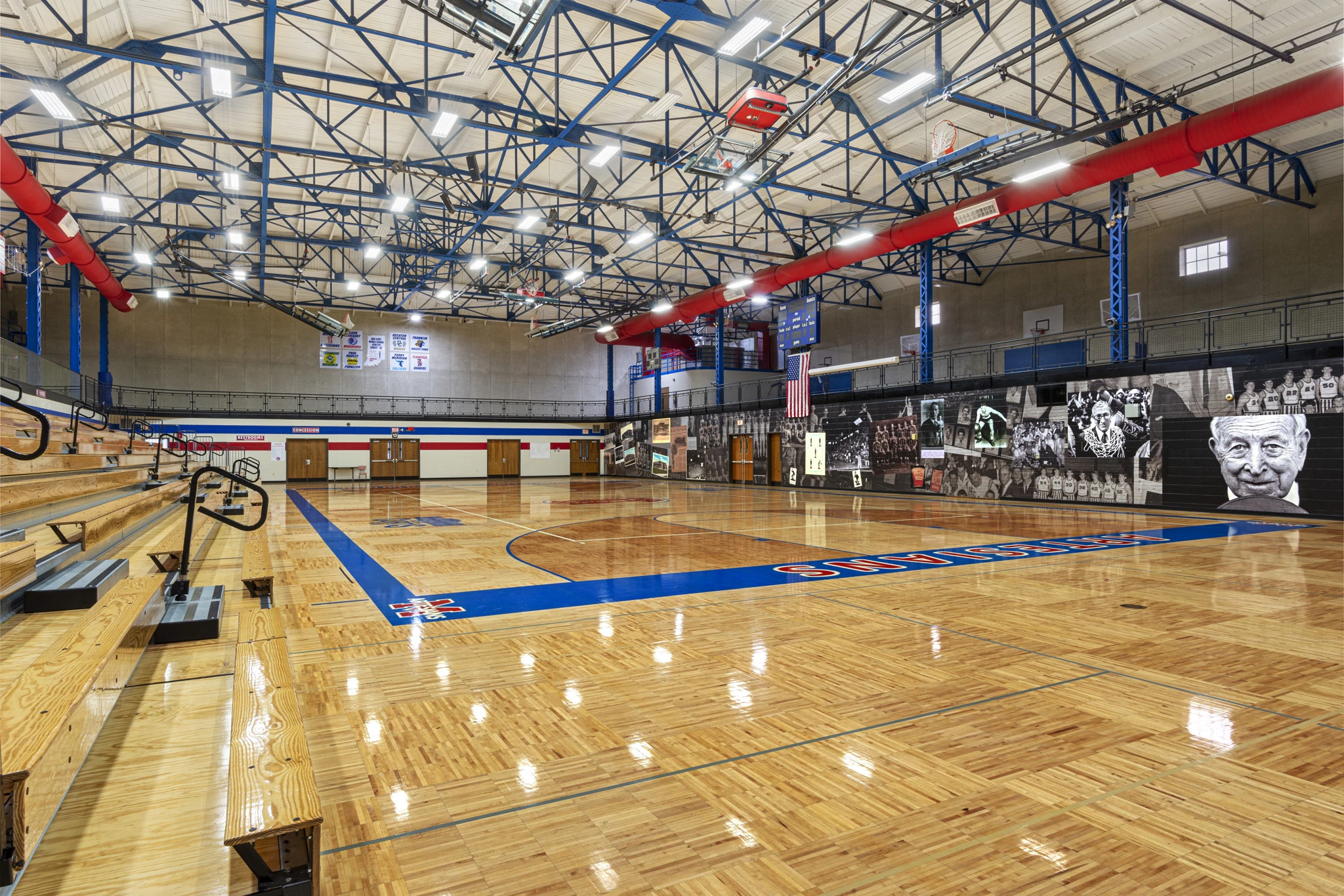 John R. Wooden Middle School gym