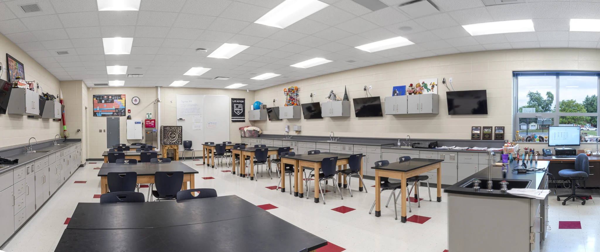 John R. Wooden Middle School science room