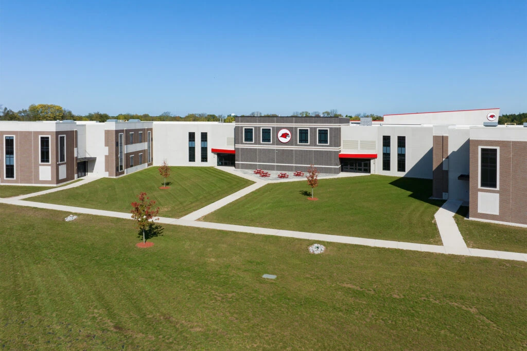 Exterior of Goshen Intermediate Outdoor Patio