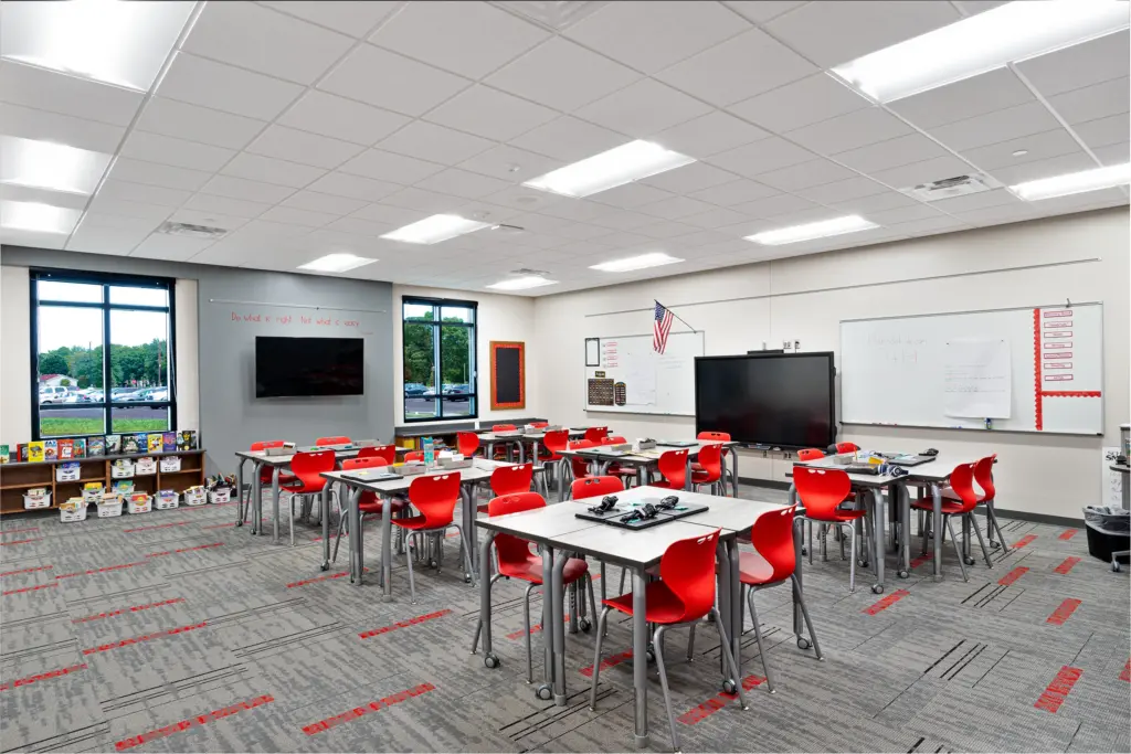 Exterior of Goshen Intermediate School Classroom