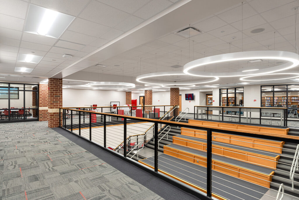 Lincoln Junior High Hall and second floor