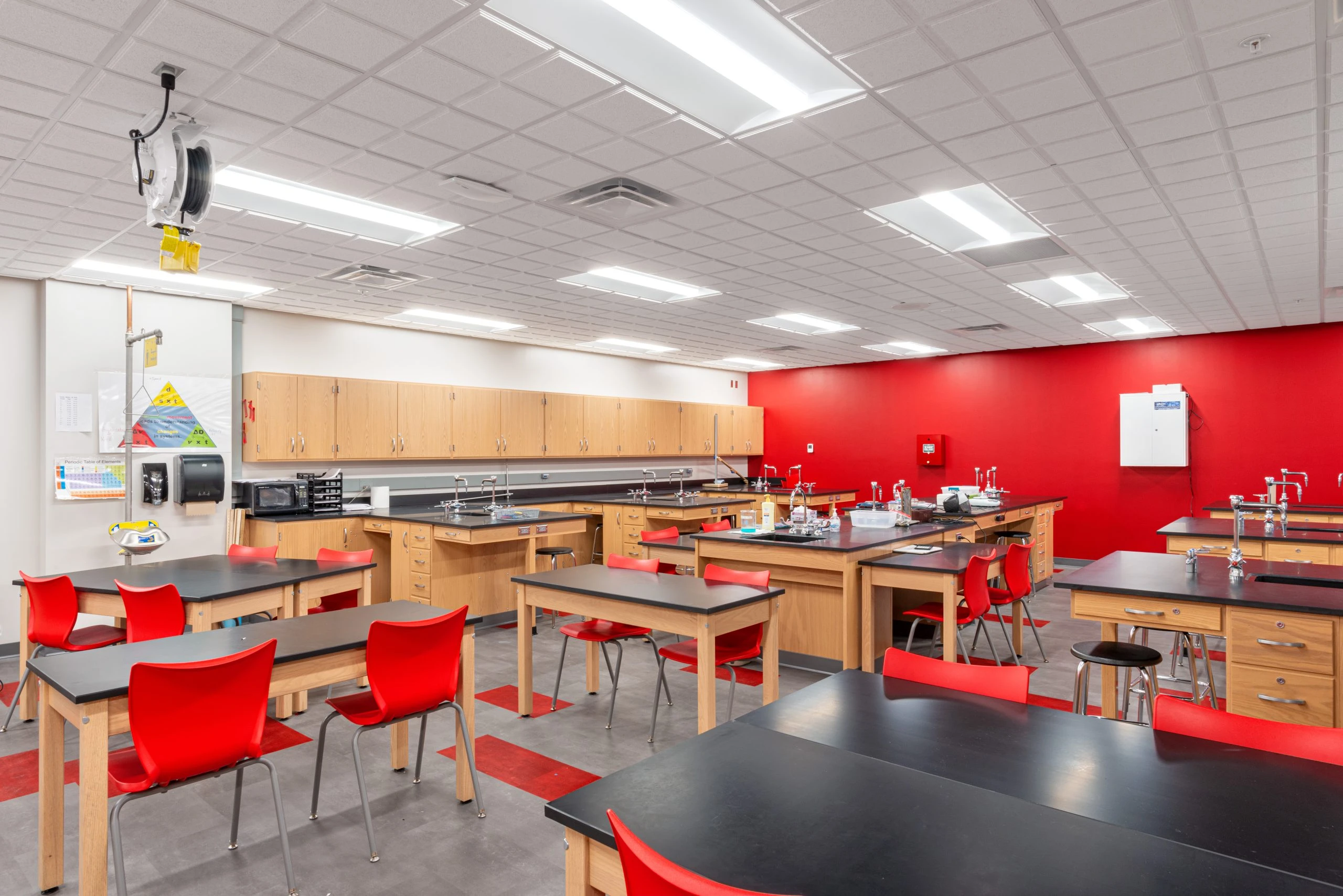Goshen High School science room