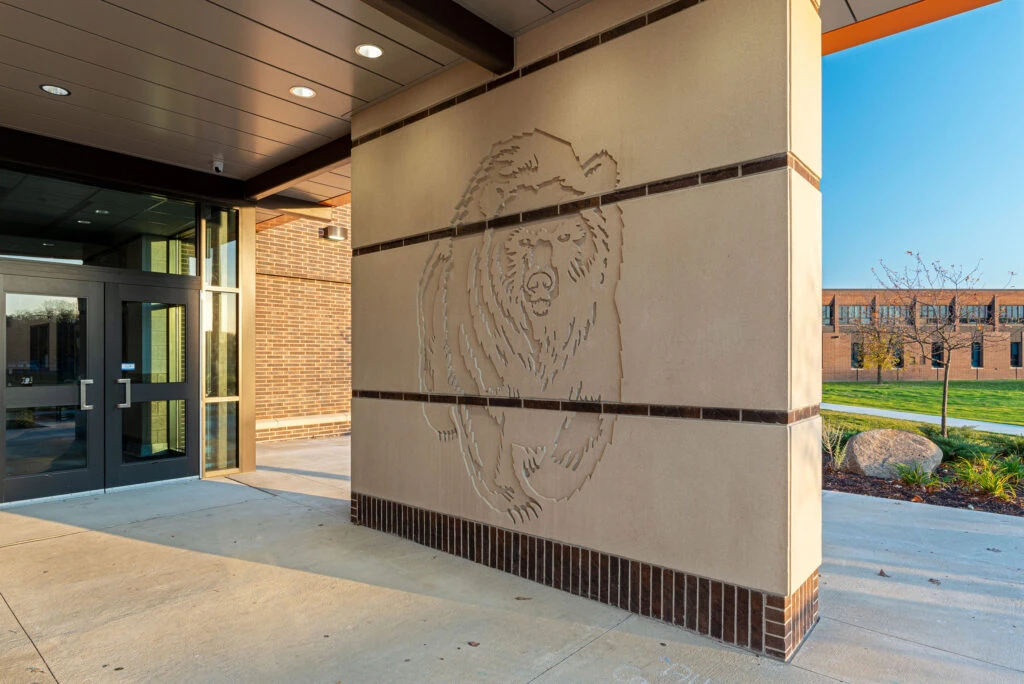 Northrop High School Exterior Entrance Detail