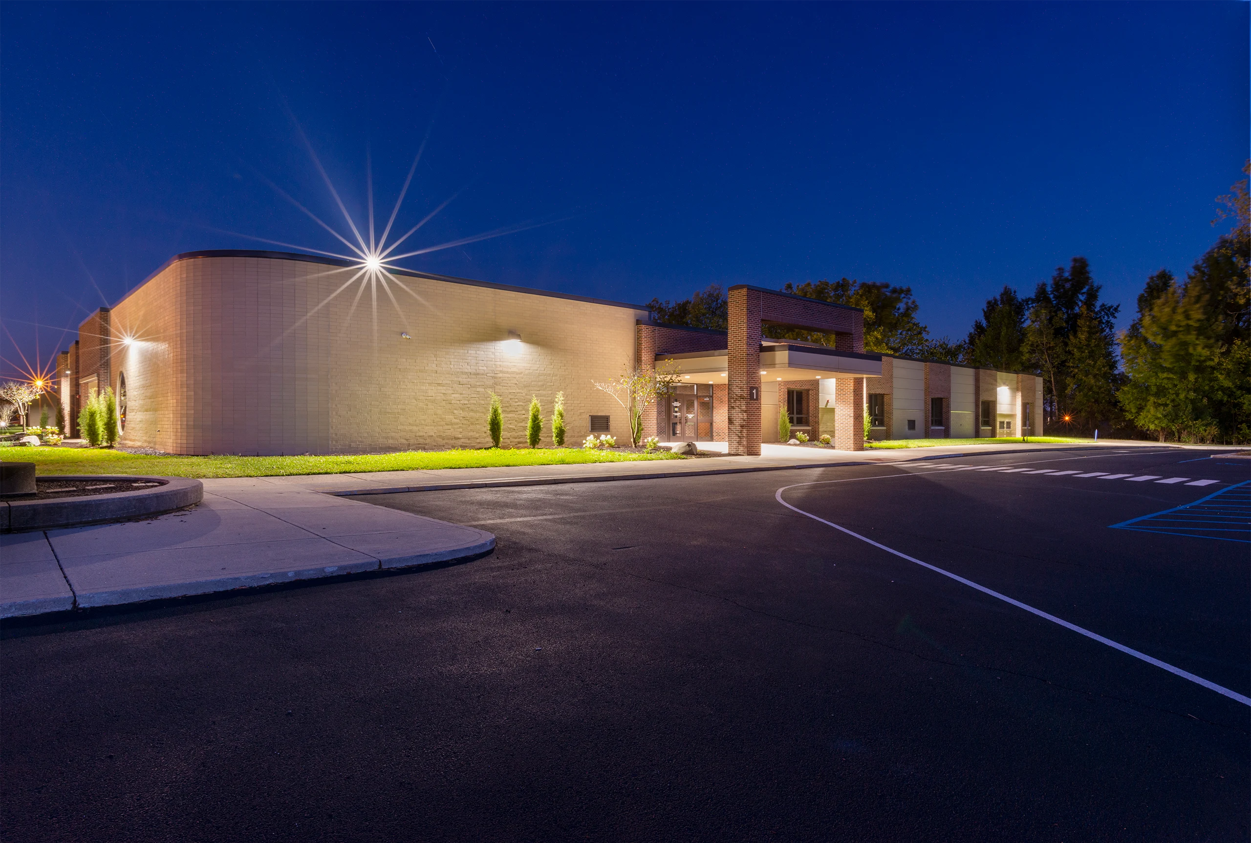 Exterior of St. Joseph Central Elementary School Updated Entrance