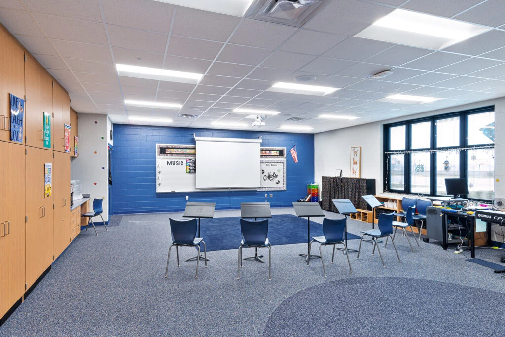 Aspen Meadow Elementary School's Music Room