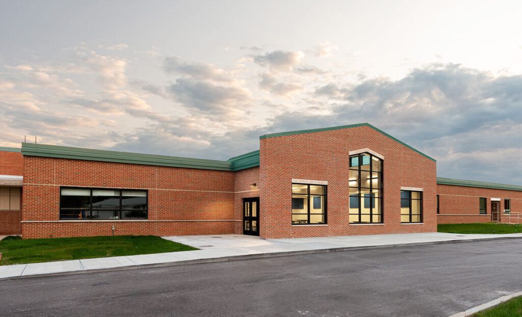 Exterior of Harris Elementary School's Cafeteria Addition