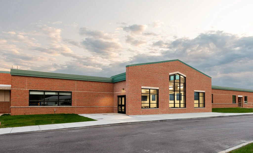 Exterior of Harris Elementary School's Cafeteria Addition