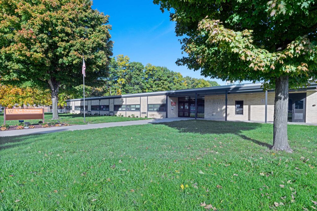 Exterior of LH Carpenter Early Learning Center Entrance