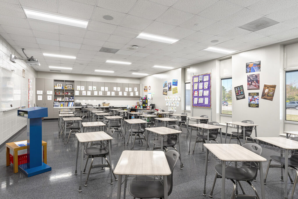 New Palestine Junior High School Renovated Classroom