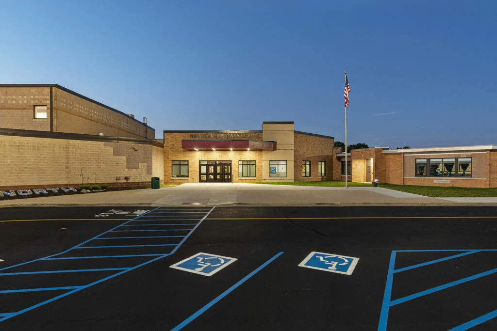 Danville North Elementary School Exterior Entrance