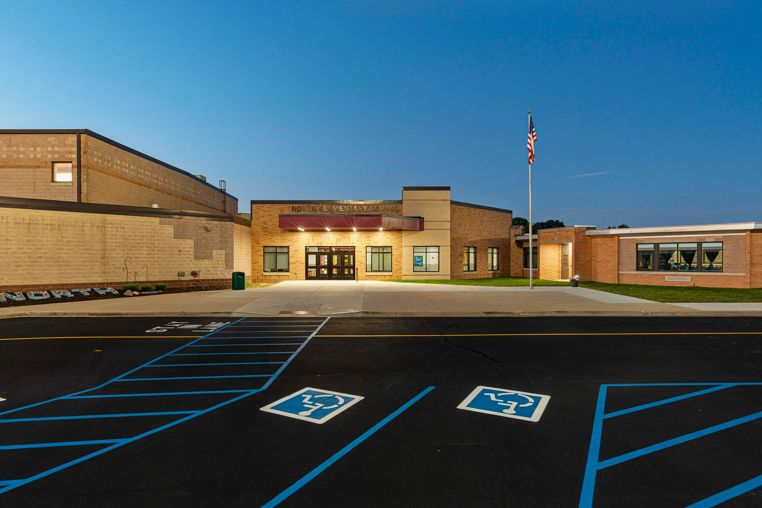 Danville North Elementary School Exterior Entrance