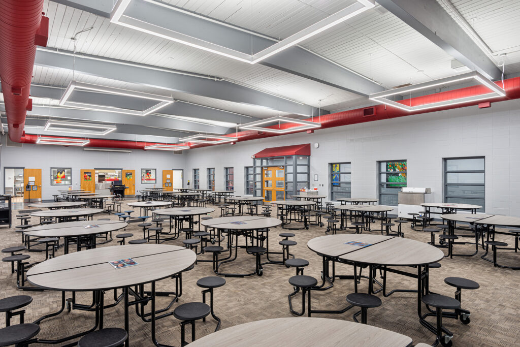 Danville North Elementary School Renovated Cafeteria