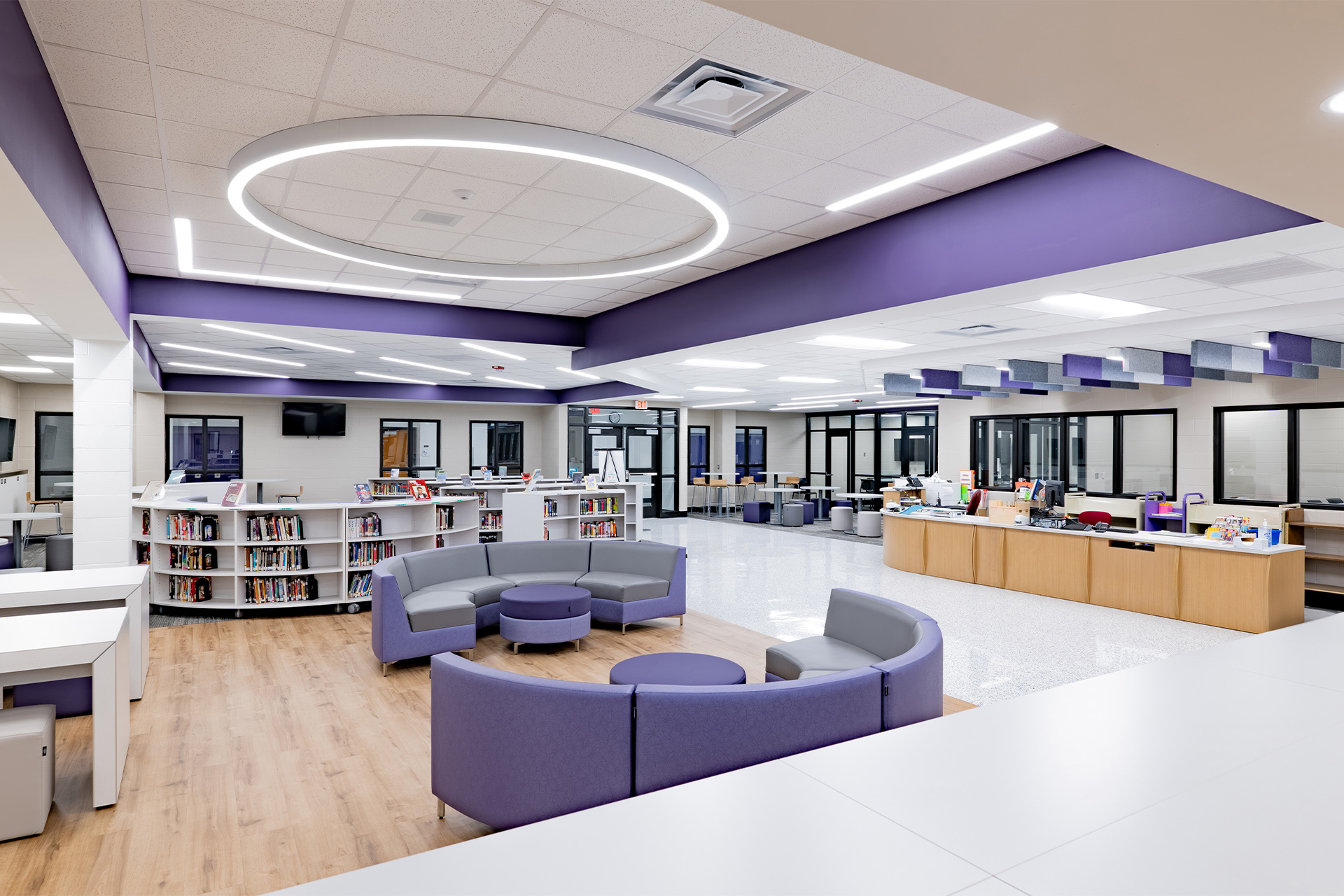 Leo Jr-Sr High School Renovated Media Center