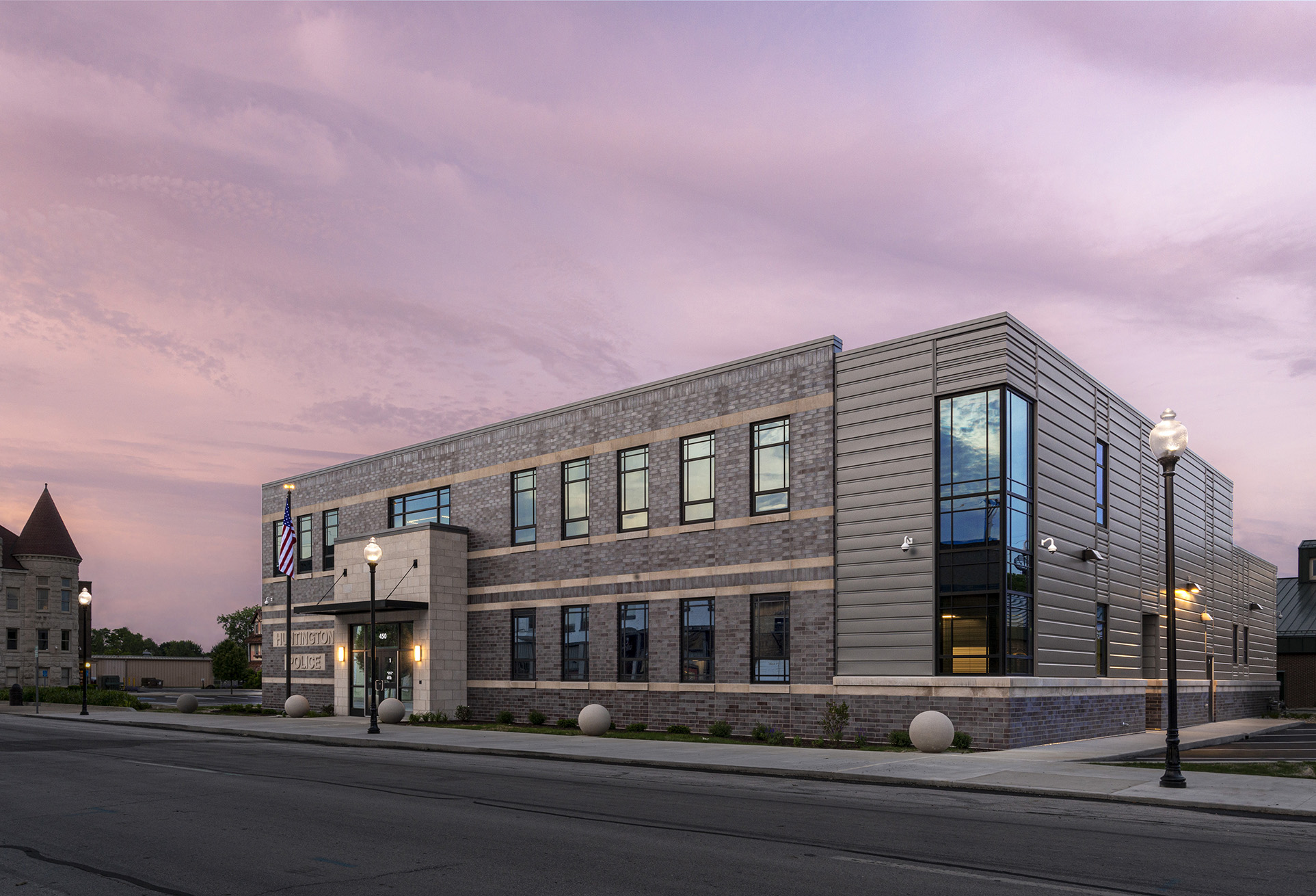 Exterior of Huntington Police Department Headquarters