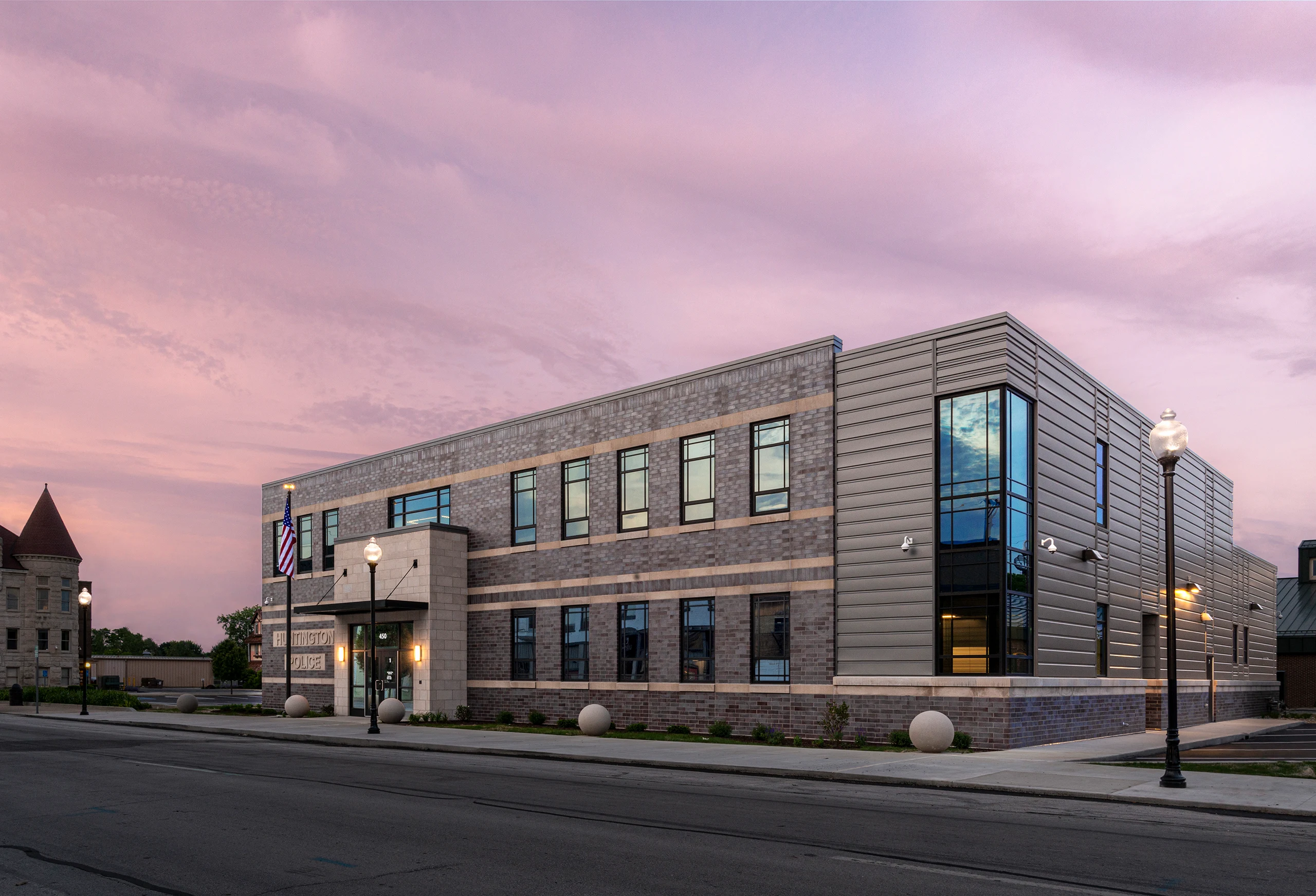 Exterior of Huntington Police Department Headquarters