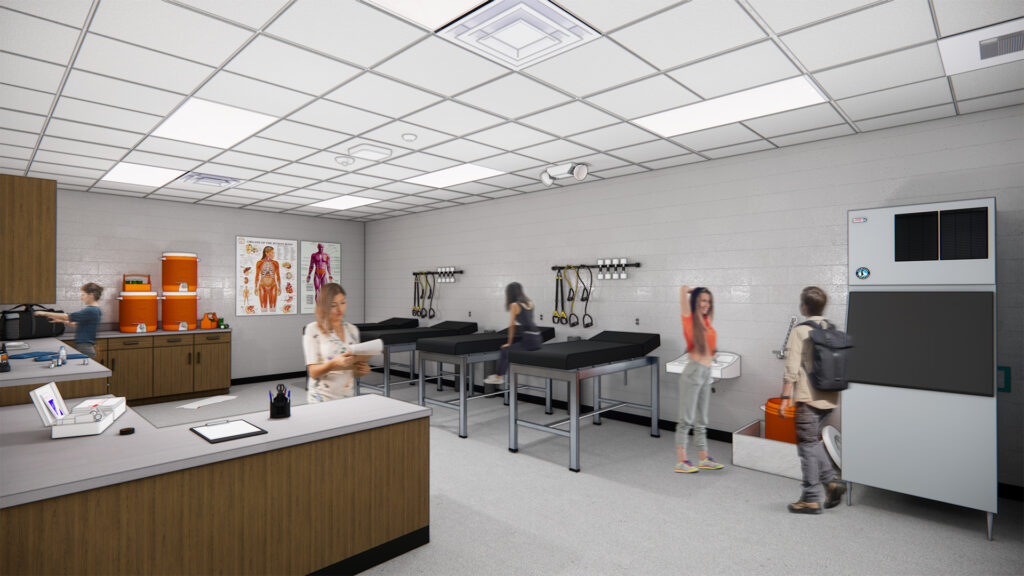 Rendering of Snider High School Training Room