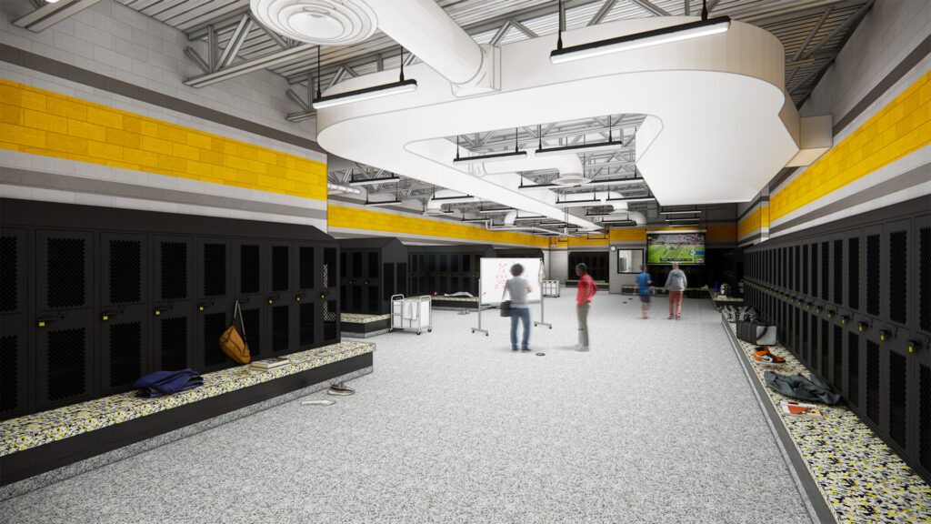 Rendering of Snider High School Varsity Locker Room