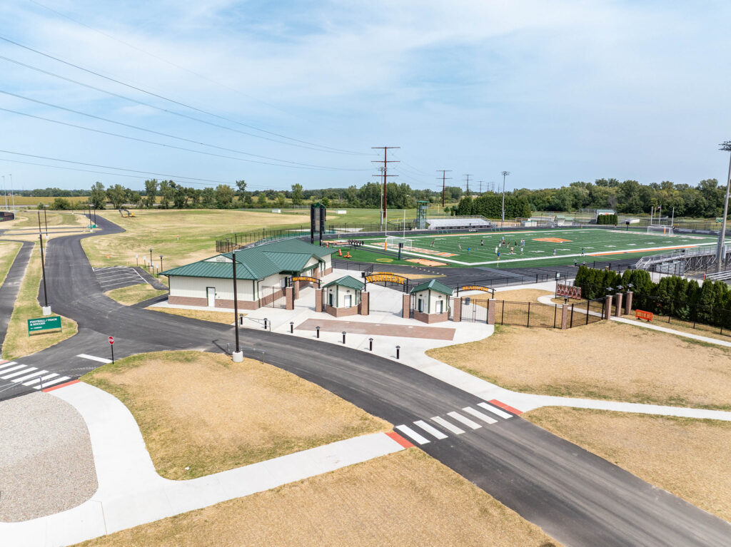 Wheeler High School Football Ticket Booth and Gate Entrance