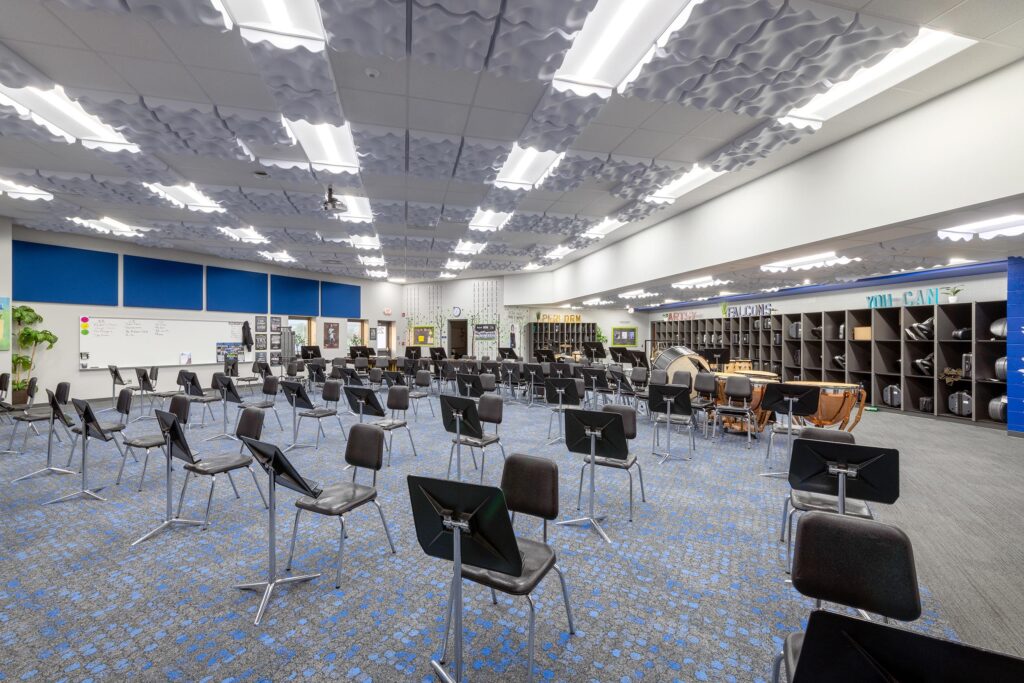 Fall Creek Jr High School Band Room