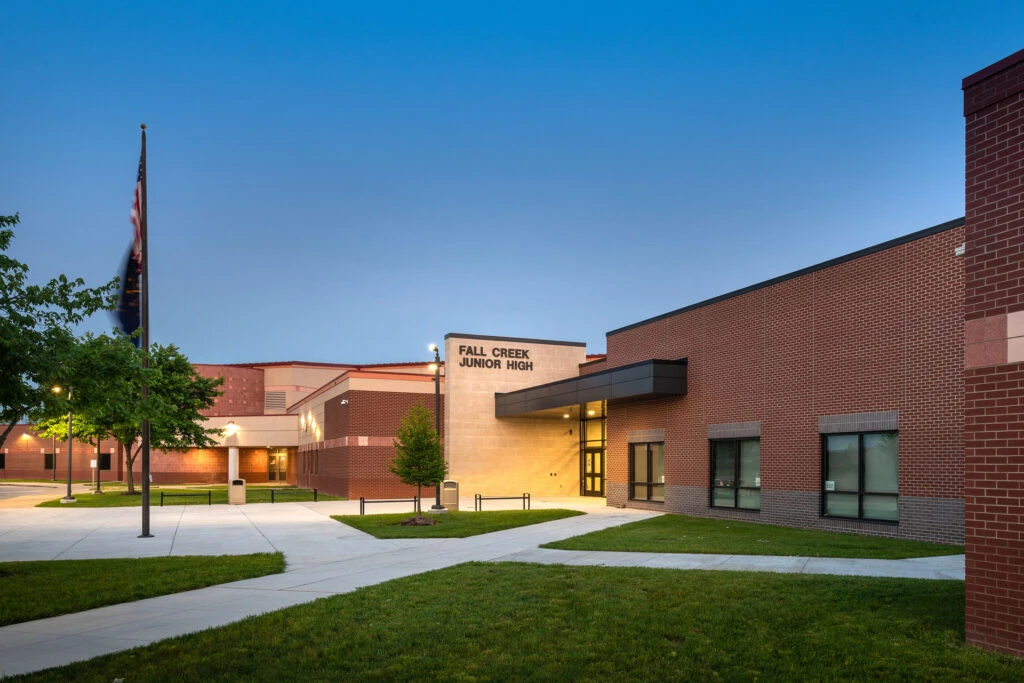 Fall Creek Jr High School Exterior Entrance