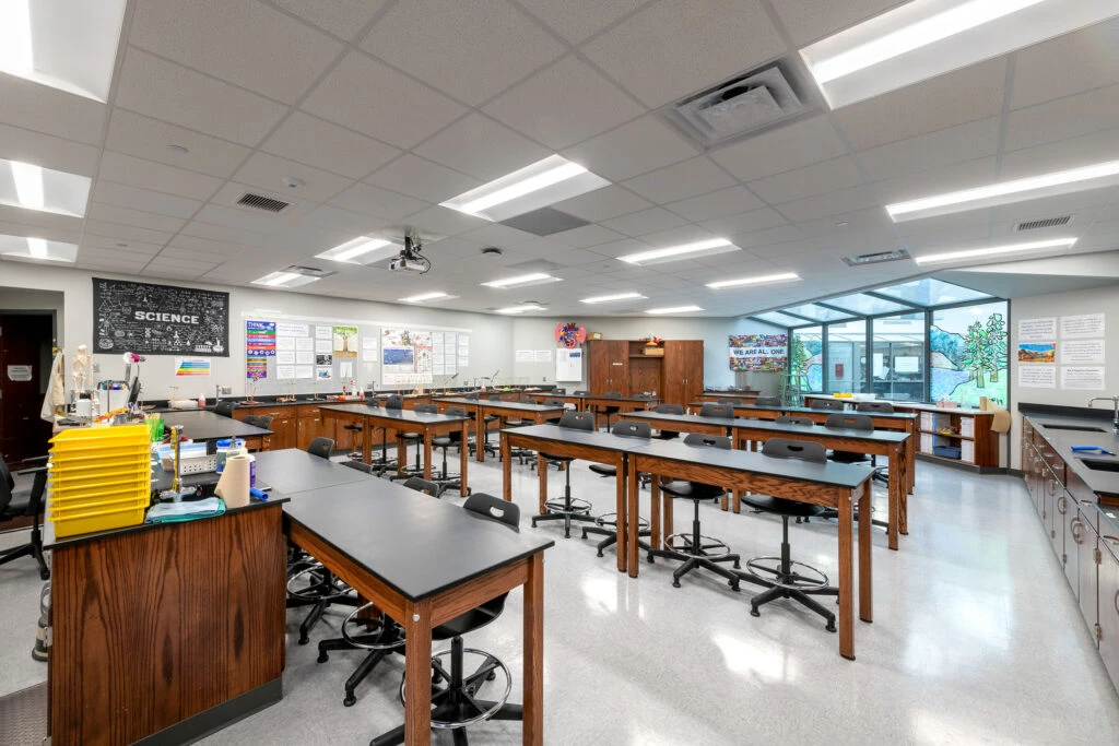 Fall Creek Jr High School Science Classroom