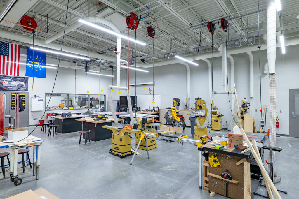 New Palestine High School Wood Shop