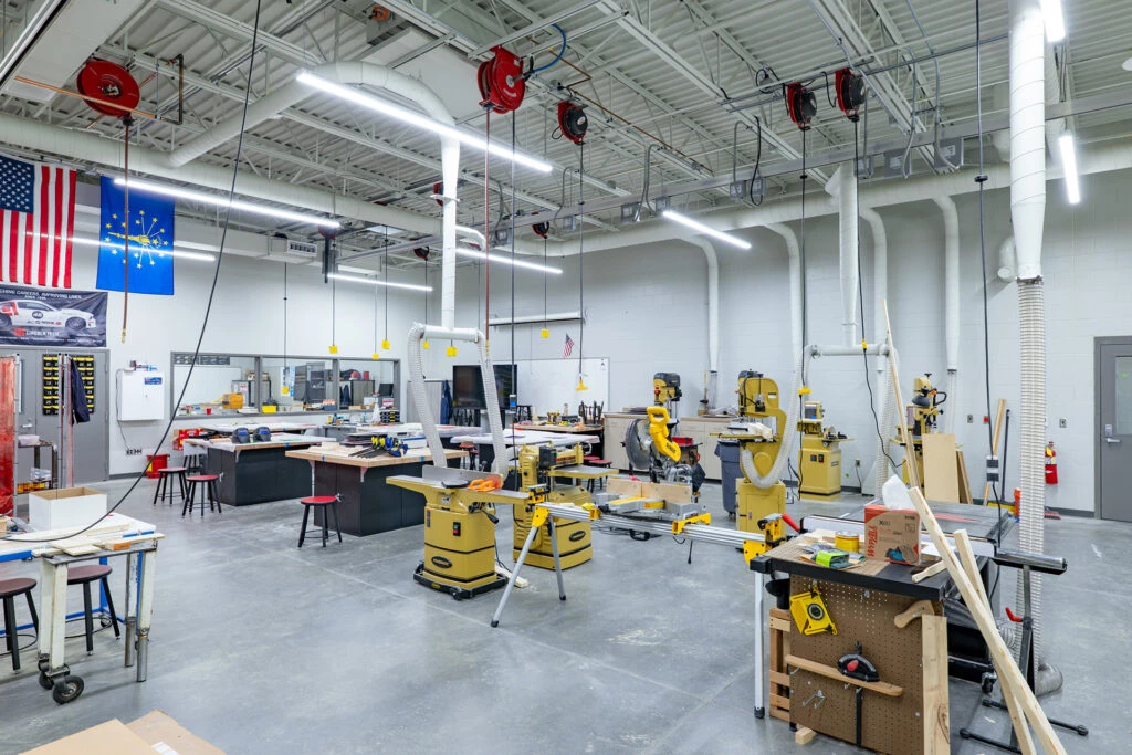 New Palestine High School Wood Shop