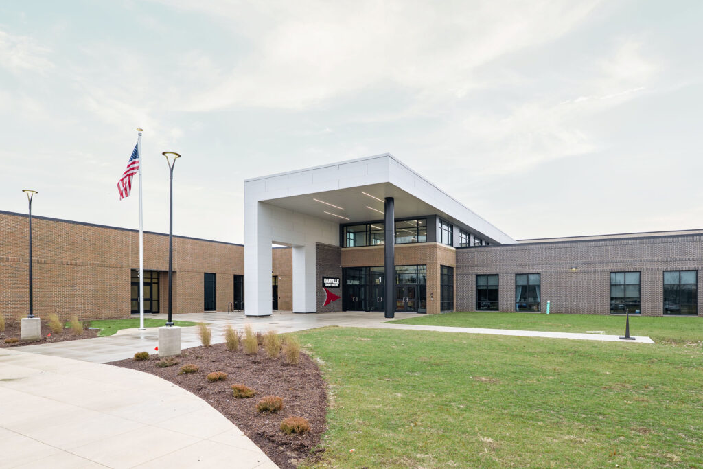 Danville Community High School Entrance Exterior