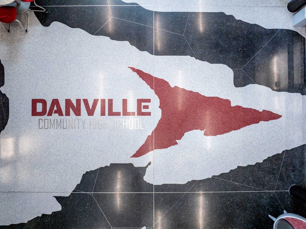 Danville Community High School Entrance Terrazzo Design