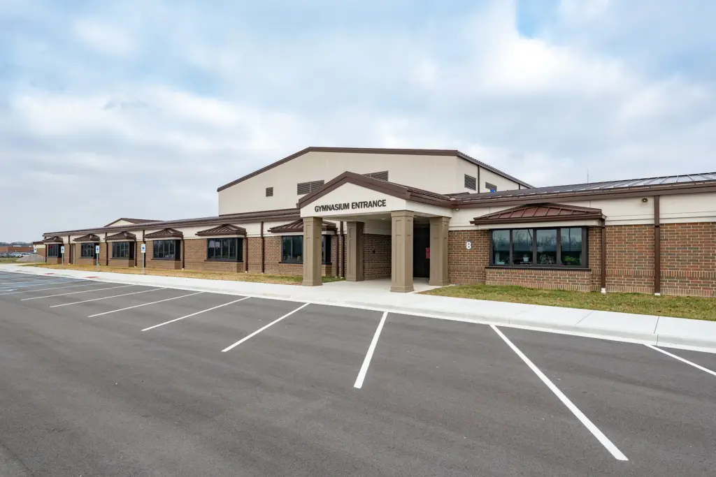 Danville South Elementary School Addition Gymnasium Entrance