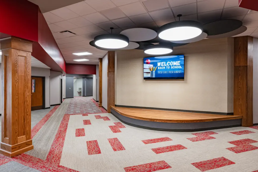 Danville South Elementary Renovated Corridor