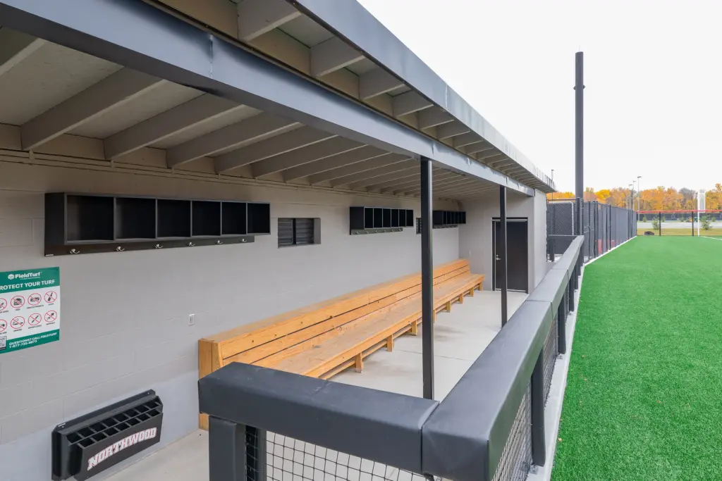 NorthWood High School Baseball Softball Dugout