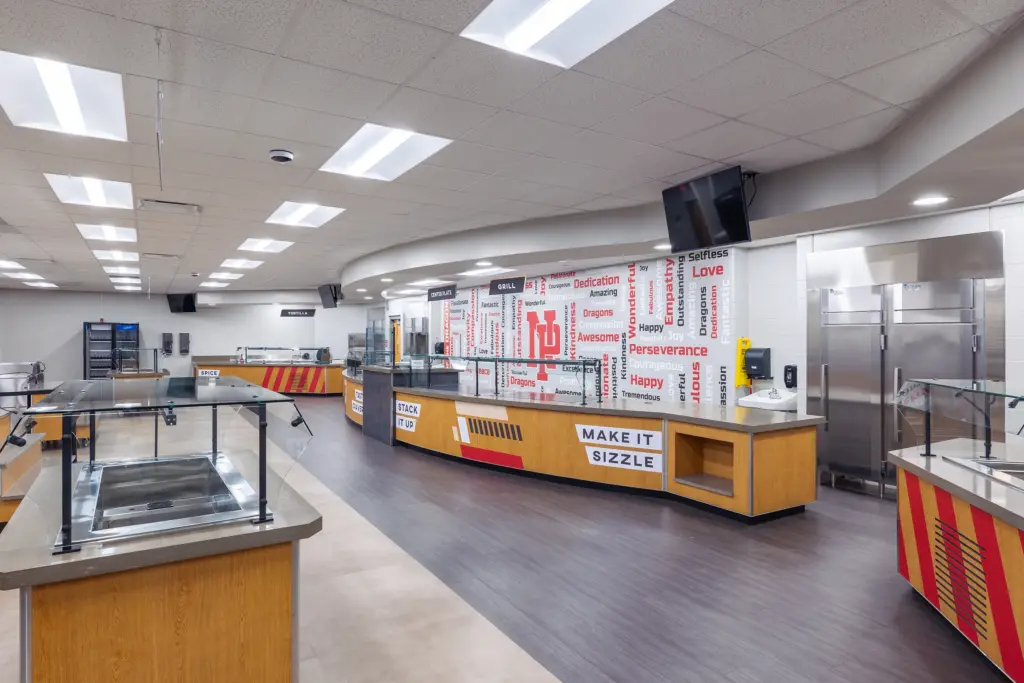 New Palestine High School Food Serving Line