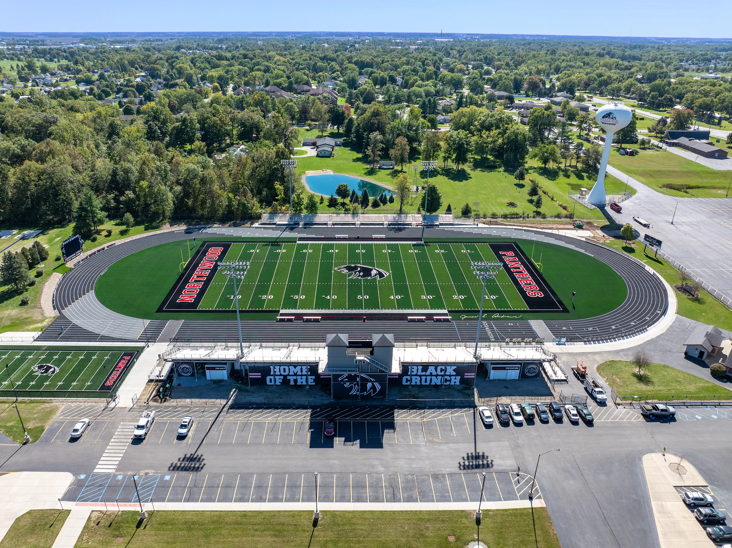 NorthWood High School Track and Turf Football Field