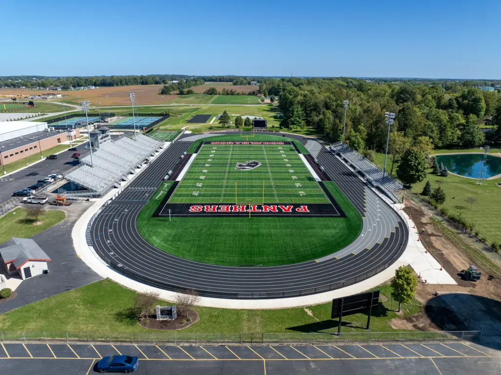 NorthWood High School Track and Turf Football Field