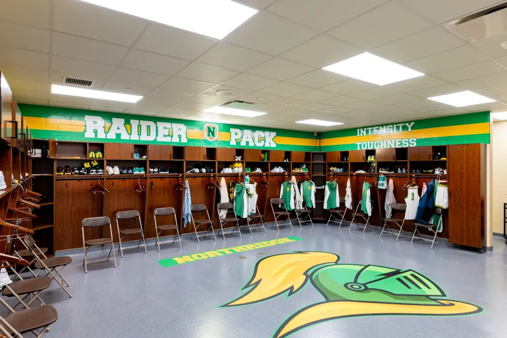Northridge High School New Gym Locker Room
