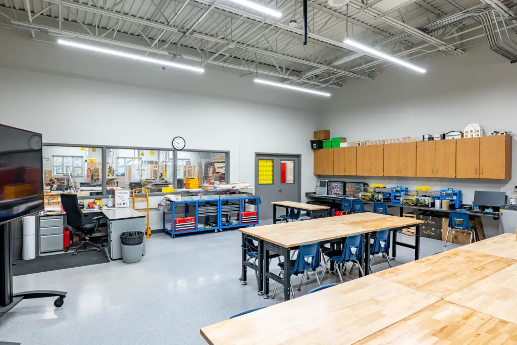 New Palestine High School Wood Shop Classroom