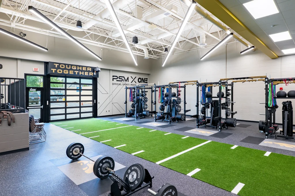 Churubusco Junior Senior High School Weight Room Renovation with Equipment and Turf