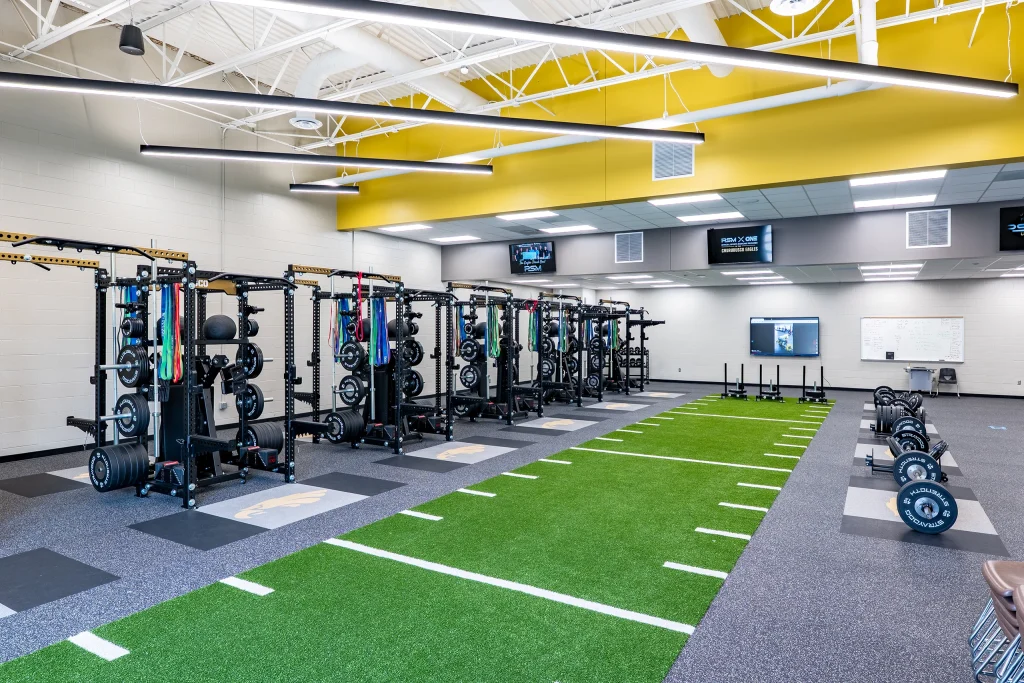 Churubusco Junior Senior High School Weight Room Renovation with Equipment and Turf