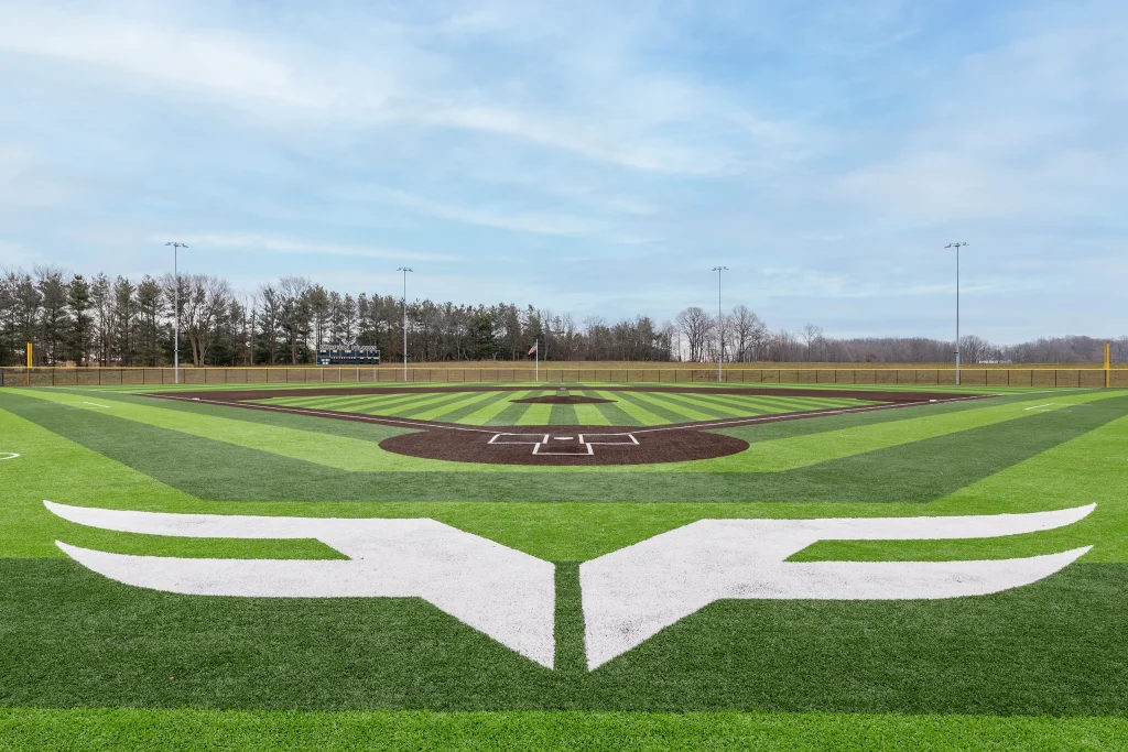 Fairfield Jr-Sr High School Athletic Complex Baseball Field with Logo