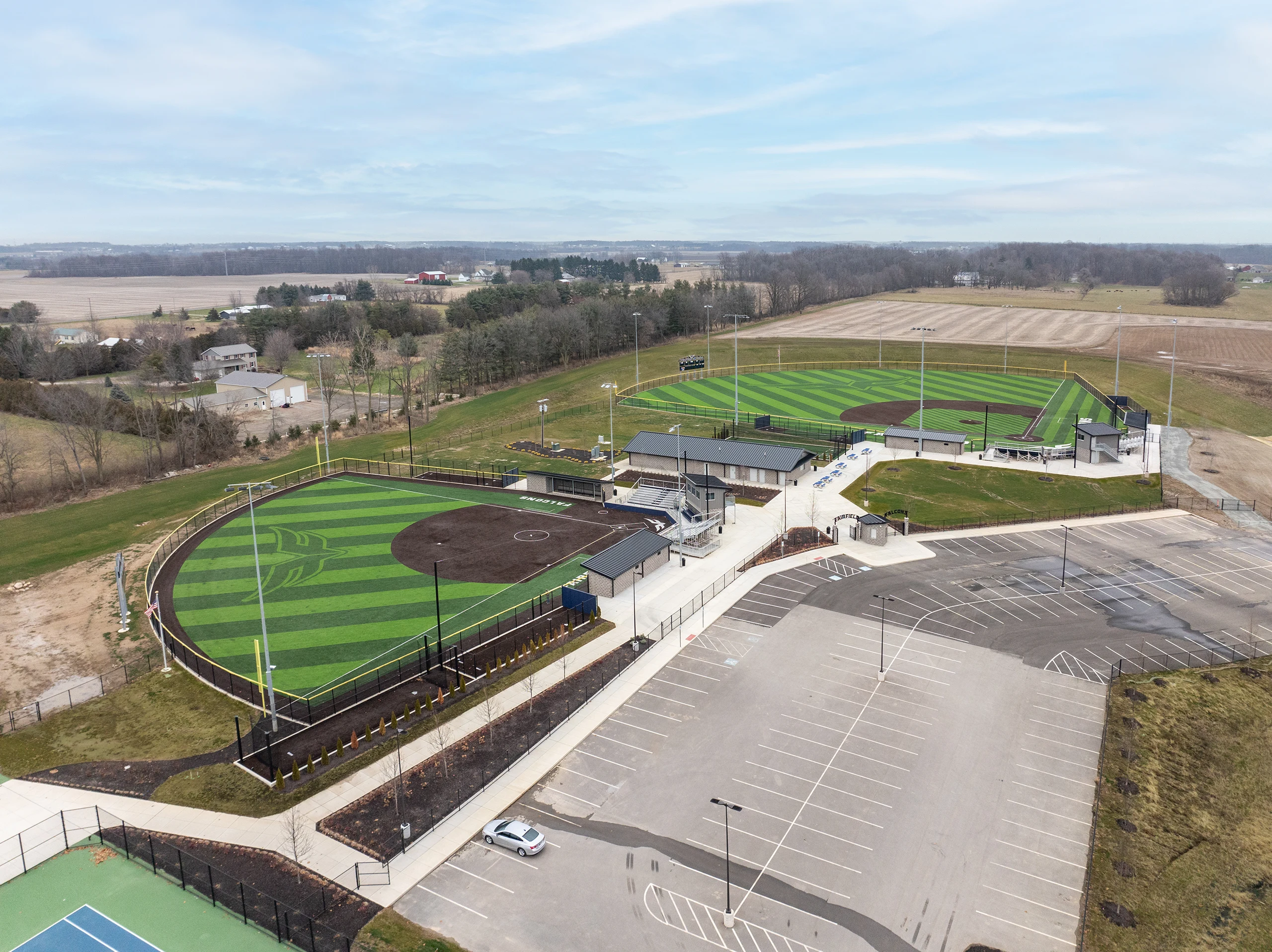 Fairfield Jr-Sr High School Athletic Complex, Baseball and Softball Fields