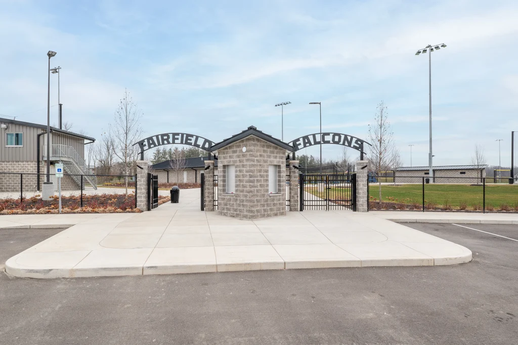 Fairfield Jr-Sr High School Athletic Complex Ticketed Gate Entrance