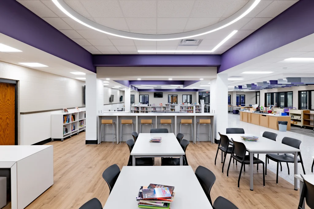 Leo Jr-Sr High School Renovated Media Center